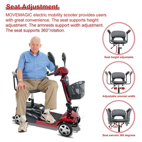 30 Miles Travel Range Mobility Scooter,Blaster Mirage S1 - mihayo